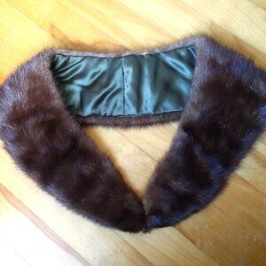 Beautiful Brown Real Fur Collar